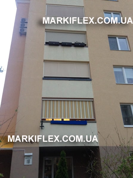 ZIP маркиза от ветра на балкон
