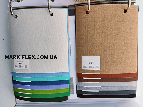 Однотонные ткани для маркизы Markiflex Однотонные ткани для маркизы Markiflex
